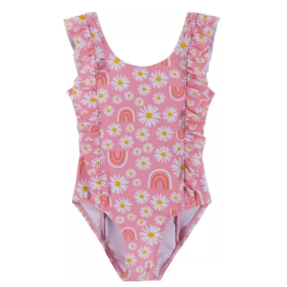 Andy & Evan Girls' Ruffled One-Piece Swimsuit
